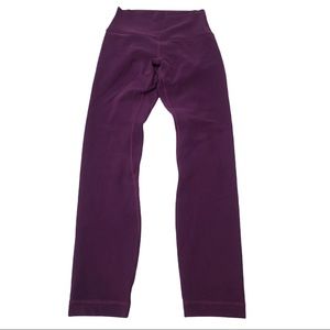 Lululemon Align Pant 25" Darkest Magenta High Rise Size 4 Womens